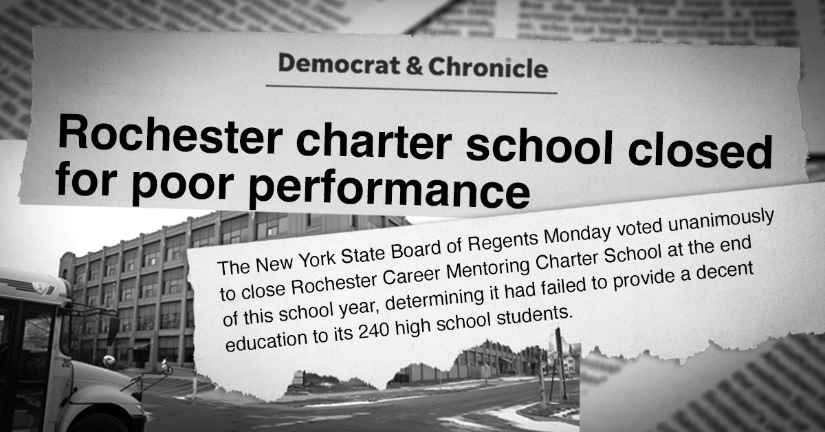 Rochester charter school closed for poor performance